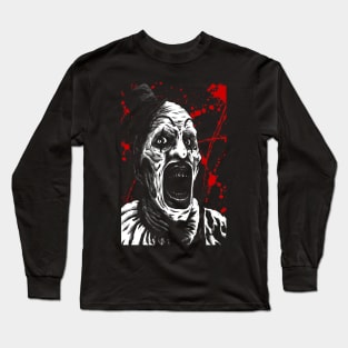 Art the clown terrifier slasher horror movies Long Sleeve T-Shirt